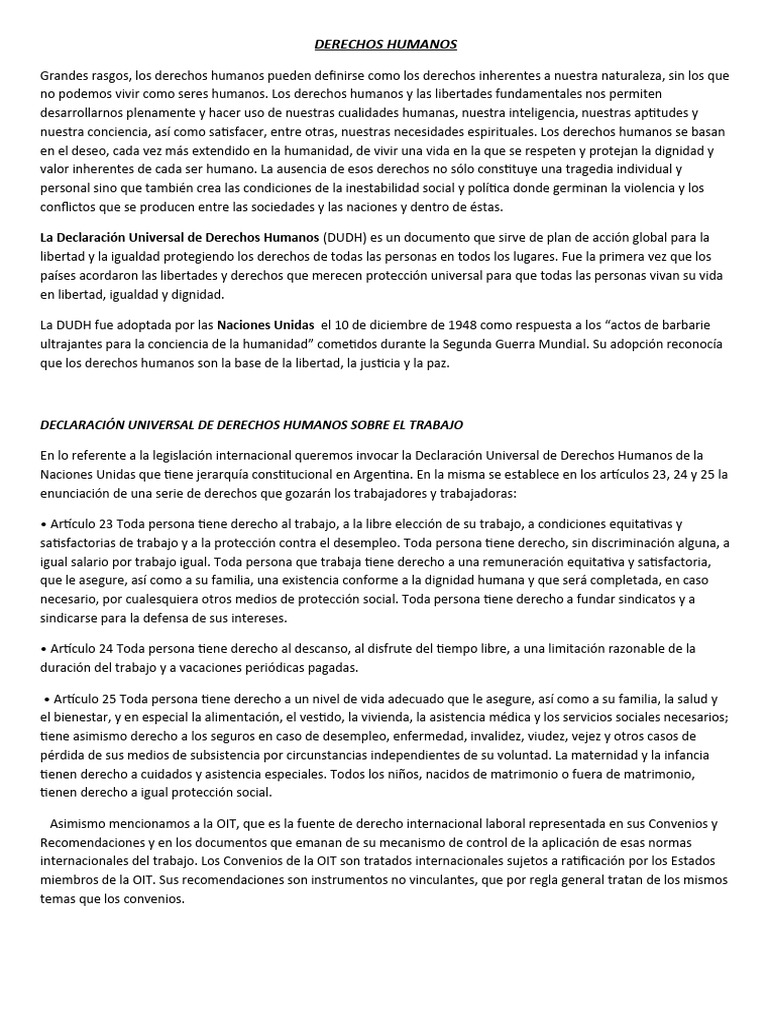 Material Clase 21 Derechos Humanos y Actividad | PDF | Ciencias sociales