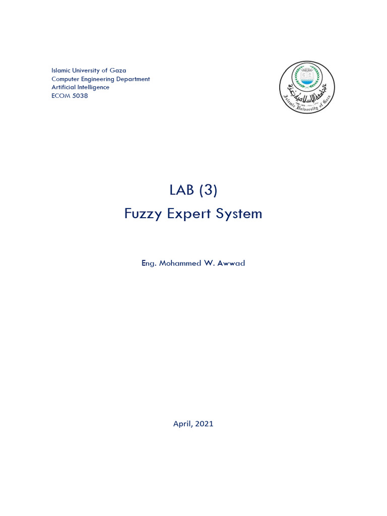 Fuzzy Expert System for Tipping | PDF | Fuzzy Logic | Cybernetics