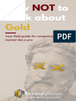 How NOT To Think About Gold