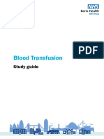 Blood Transfusion: Study Guide