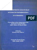 Development and Public Access To Information in Ethiopia
