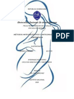 Métodos Anticonceptivos y Anticoncepción de Emergencia