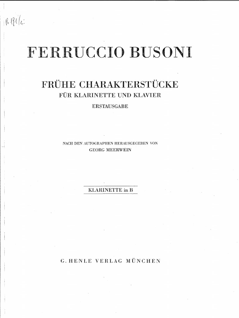 BUSONI Cl | PDF