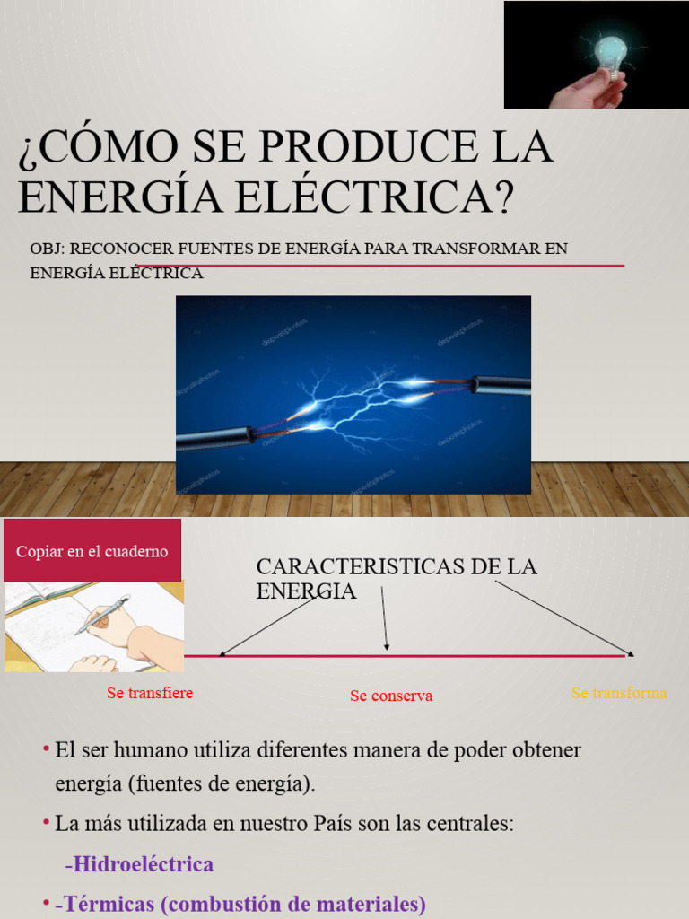 Como Se Produce La Energia Electrica | PDF