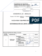 K CC4 153A1 QA PROC 037 - R0 EA Determinación de Limite Liquido