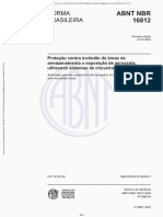 NBR 16812 de 02.2020 - Proteção contra incêndio de áreas de armazenamento e exposição de aerossóis, utilizando sistemas de chuveiros automáticos