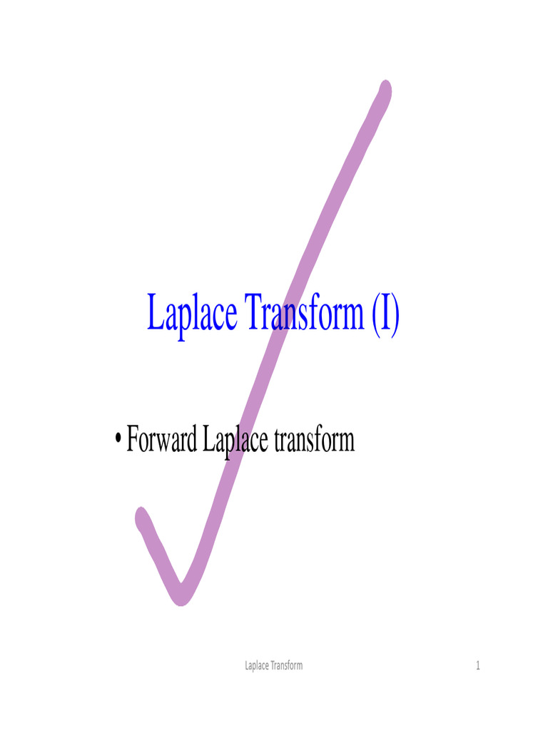 09 LaplaceTransform1 1pg | PDF