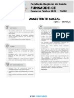 FGV 2021 Funsaude Ce Assistente Social Prova