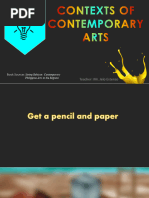 CHAPTER 2 Context of Contemporary Arts