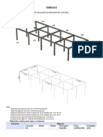 Tarea #5 - Material y Mano de Obra para Estructura de Concreto