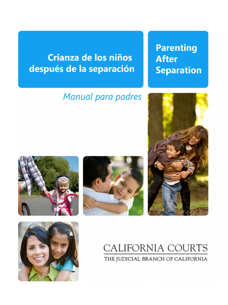 Crianza De Los Hijos Despues De La Separación Pdf Paternidad