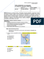 Evaluación de Historia, Unidad 2, 4tos Básicos.