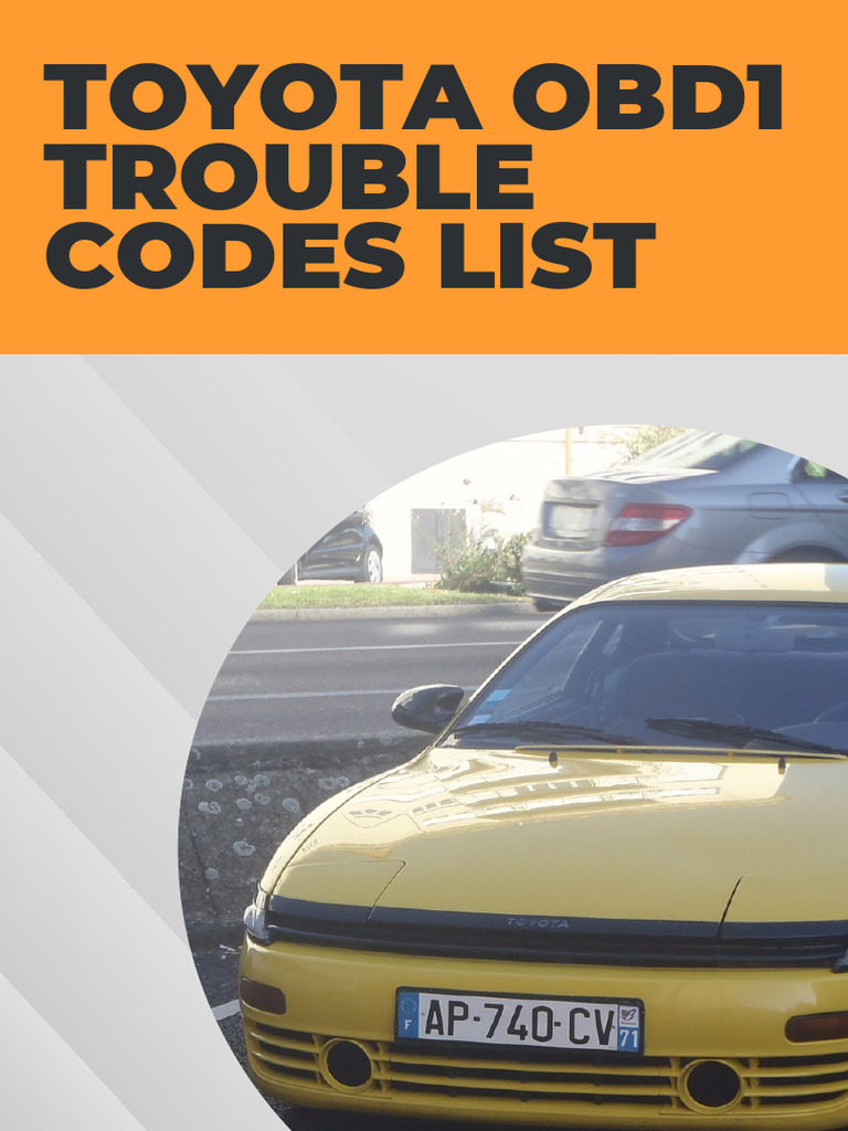 Toyota Obd1 Trouble Codes List PDF