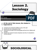 Lesson 2. Sociology