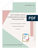 Guía para Elaborar Un Manual de Procedimiento