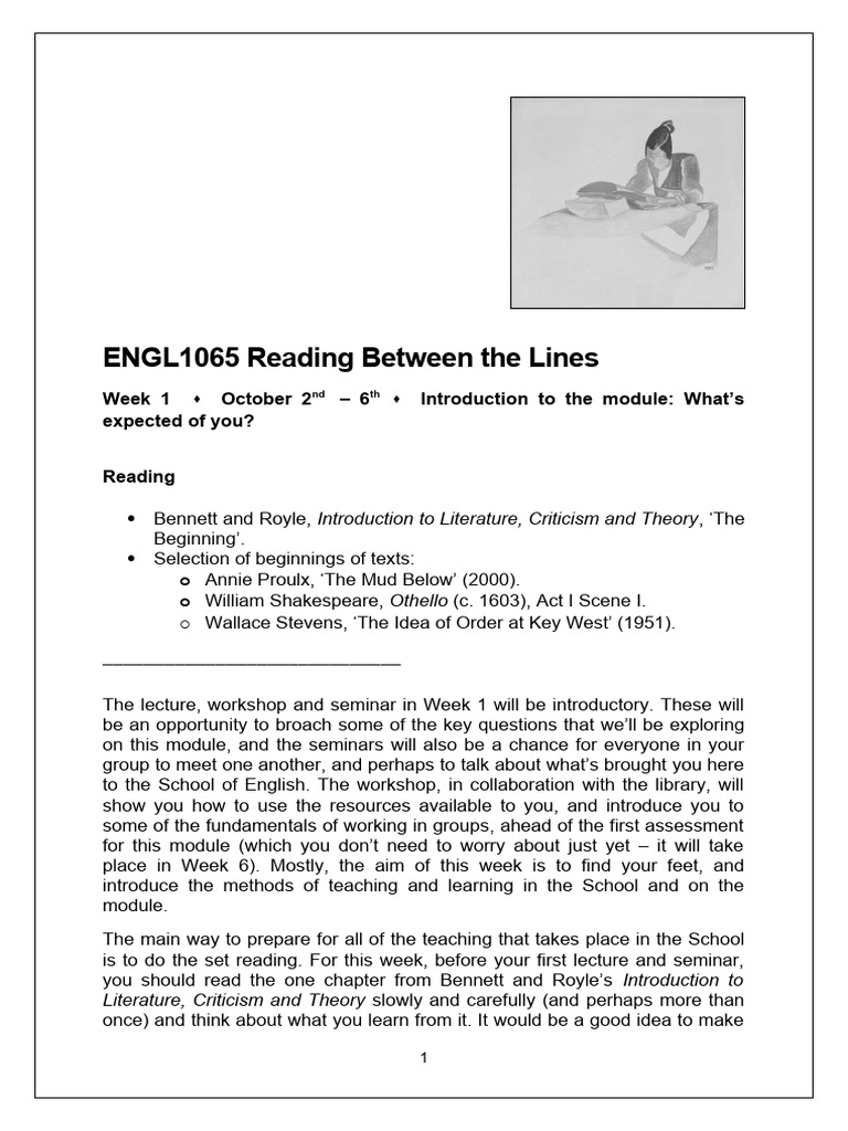 Introduction to Literary Studies | PDF | Lecture