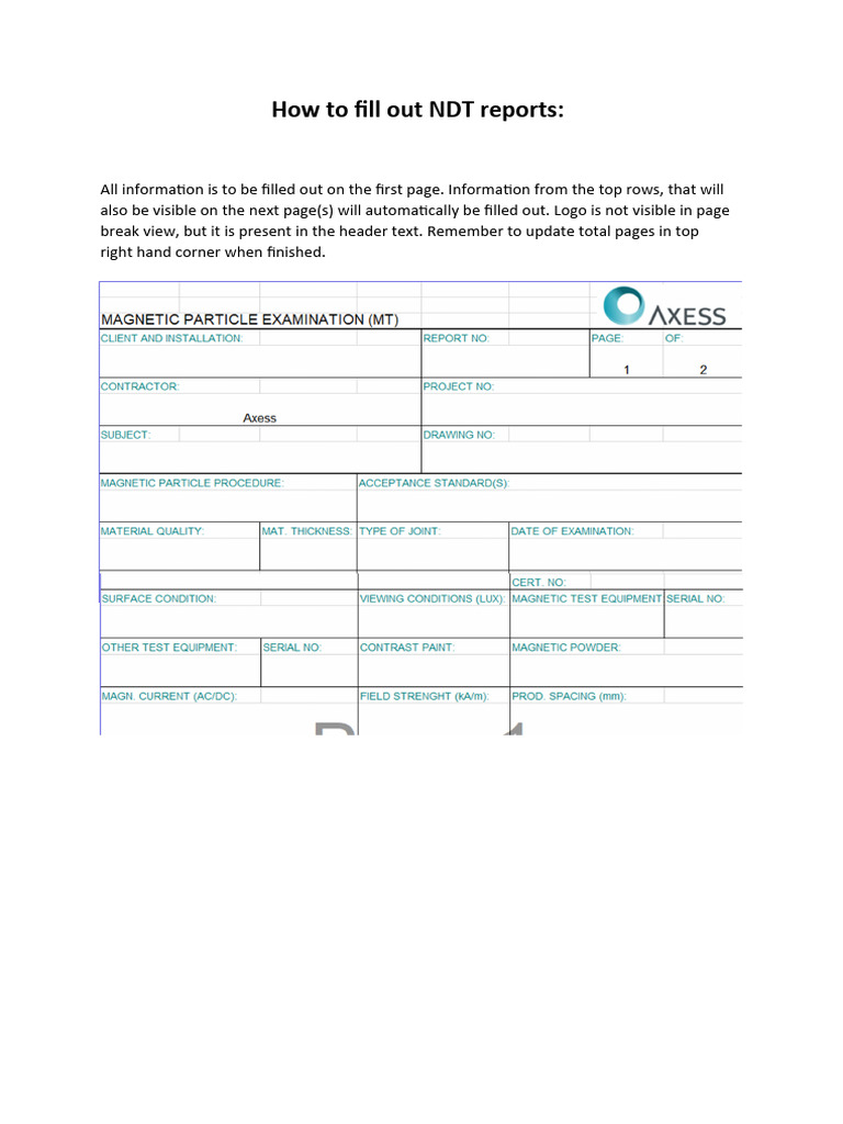 How To Use NDT Templates | PDF | Business | Computers