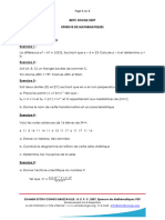 Sujet Du Bepc Rouge 2007 Mathematiques