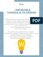 El Imparable Thomas Alva Edison 80 Ejercicios de Compresión de Lectura