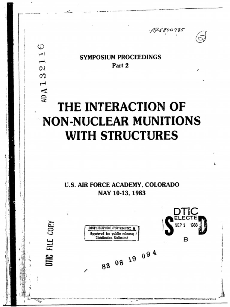The Interation of Non Nuclear Munitions With Structures | PDF