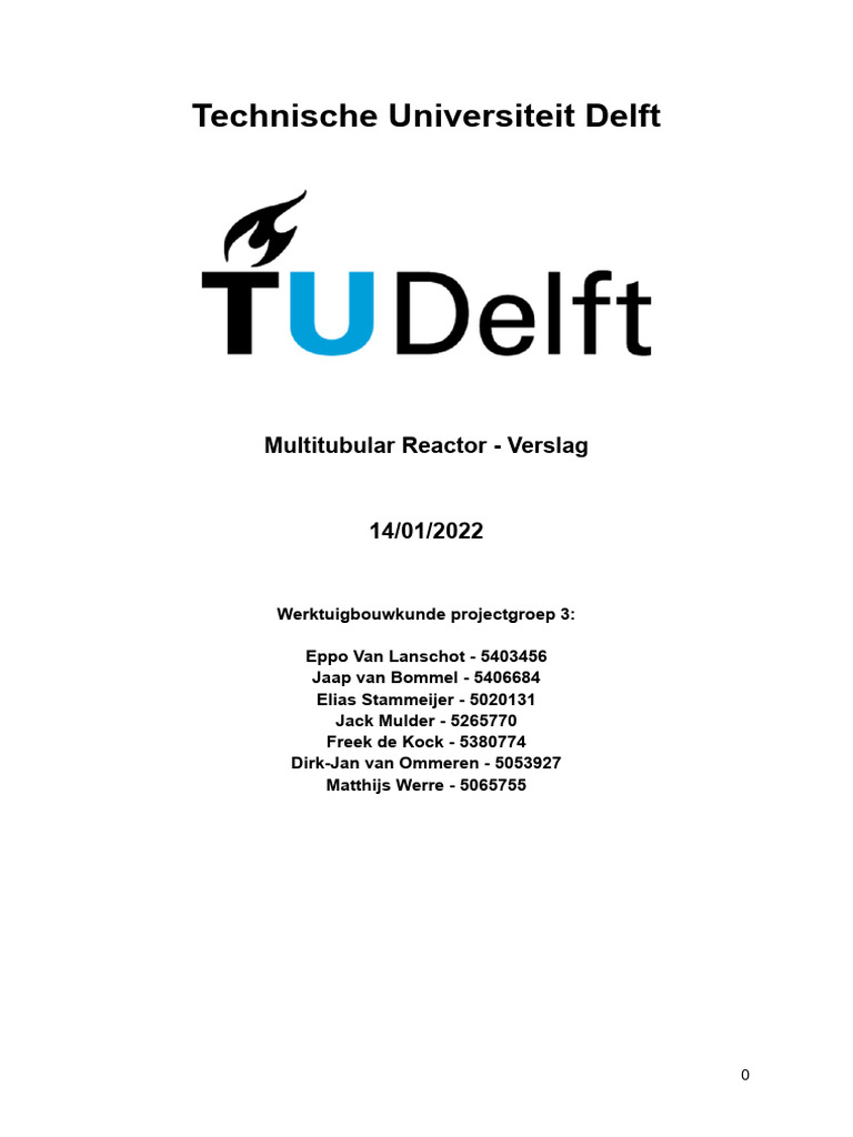 Multitubular Groep 03 Verslag Stage 2 | PDF