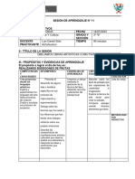 Sesión de Aprendizaje Tipos de Paisajes