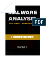 Static Analysis and Reverse Engineering of HermeticWiper