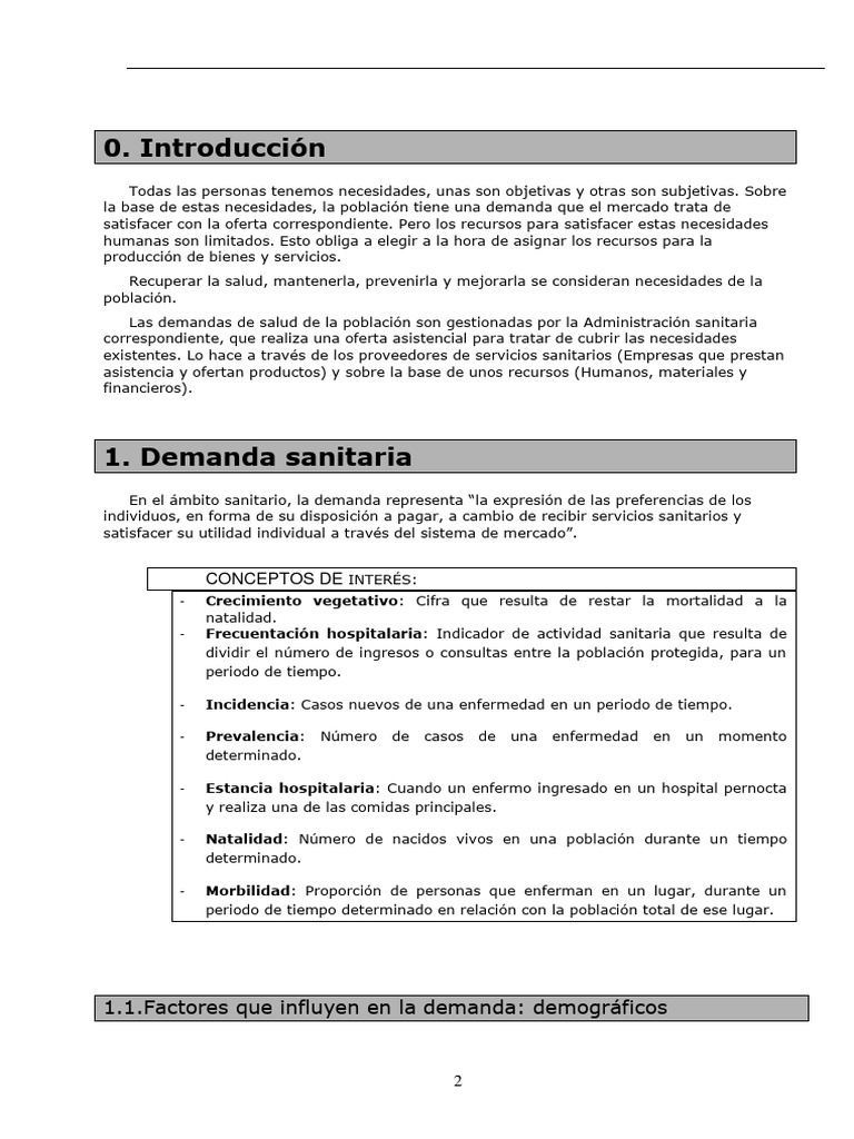 Ud 4demanda Sanitaria | PDF | Hospital | Cuidado de la salud