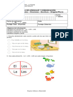 PRUEBA Lenguaje ArticuloOraciones