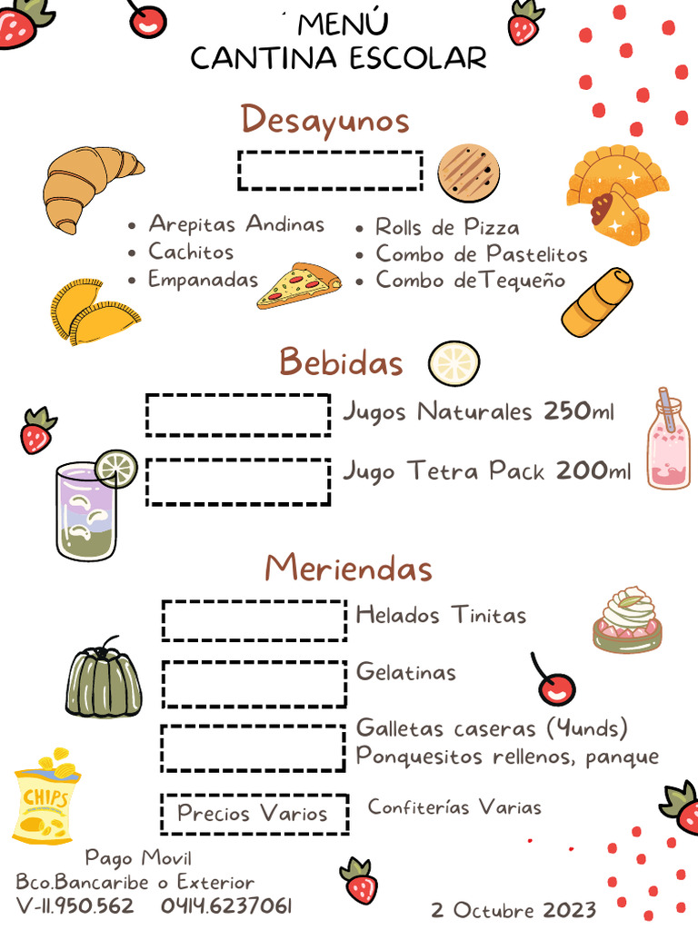 Rolls de Pizza Combo de Pastelitos y Combo DeTequeño | PDF