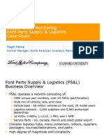 Supply Chain Management FORD Case Study