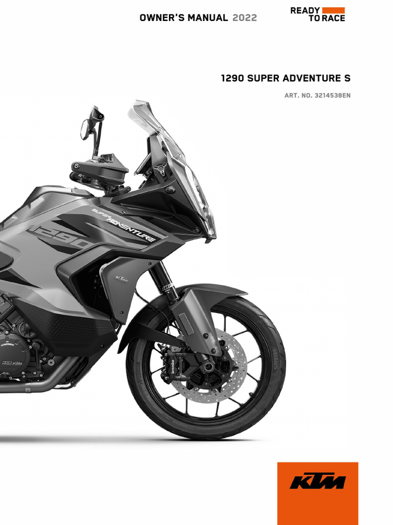 2022 KTM 1290 Adventure Owners Manual en | PDF | Brake | Anti Lock