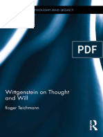 [Wittgenstein’s Thought and Legacy] Roger Teichmann - Wittgenstein on Thought and Will (2015, Routledge) - Libgen.li