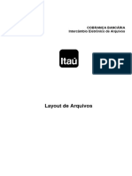 Layout Cobrança 400 Bytes - CNAB - BANCO ITAÚ