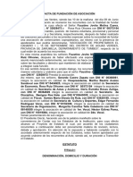 Acta de Fundación de Asociación Juarez Final 1