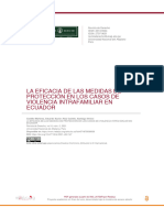 La Eficacia de Las Medidas de Protección en Los Casos de Violencia Intrafamiliar en Ecuador