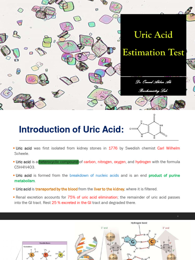 Lab 7 Lec_ Uric acid PDF