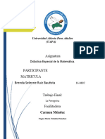 Trabajo Final Didactica Especial de La Matematica