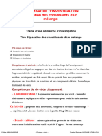 Exemple Investigation Separation Du Melange
