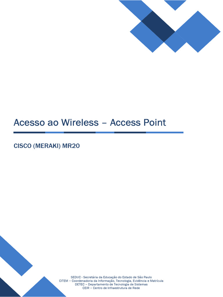 Acesso ao Wireless na SEDUC-SP | PDF | Rede de computadores | Fazer login