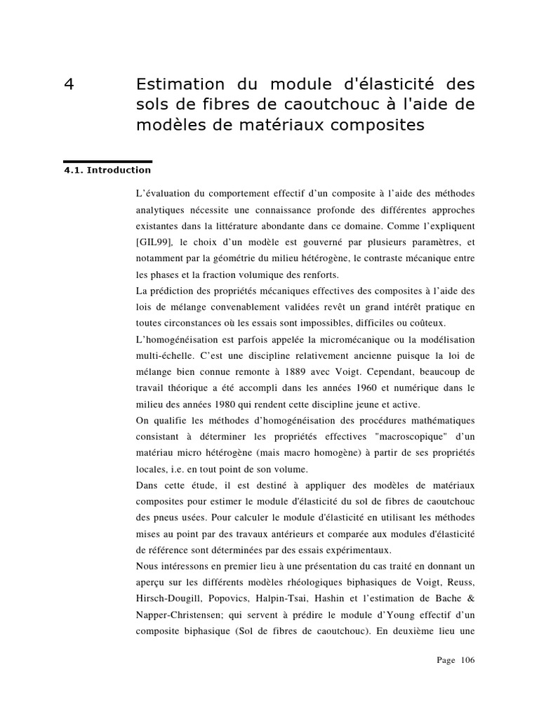 Estimation du module d'élasticité composite | PDF | Matériau composite ...