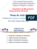 Notas de Aula 1-Cinematica - Mecanismos