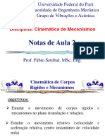 Notas de Aula 2-Cinematica - Mecanismos