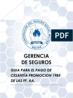 Guia Cesantia Promocion 1985