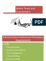 Workplace Team and Environment