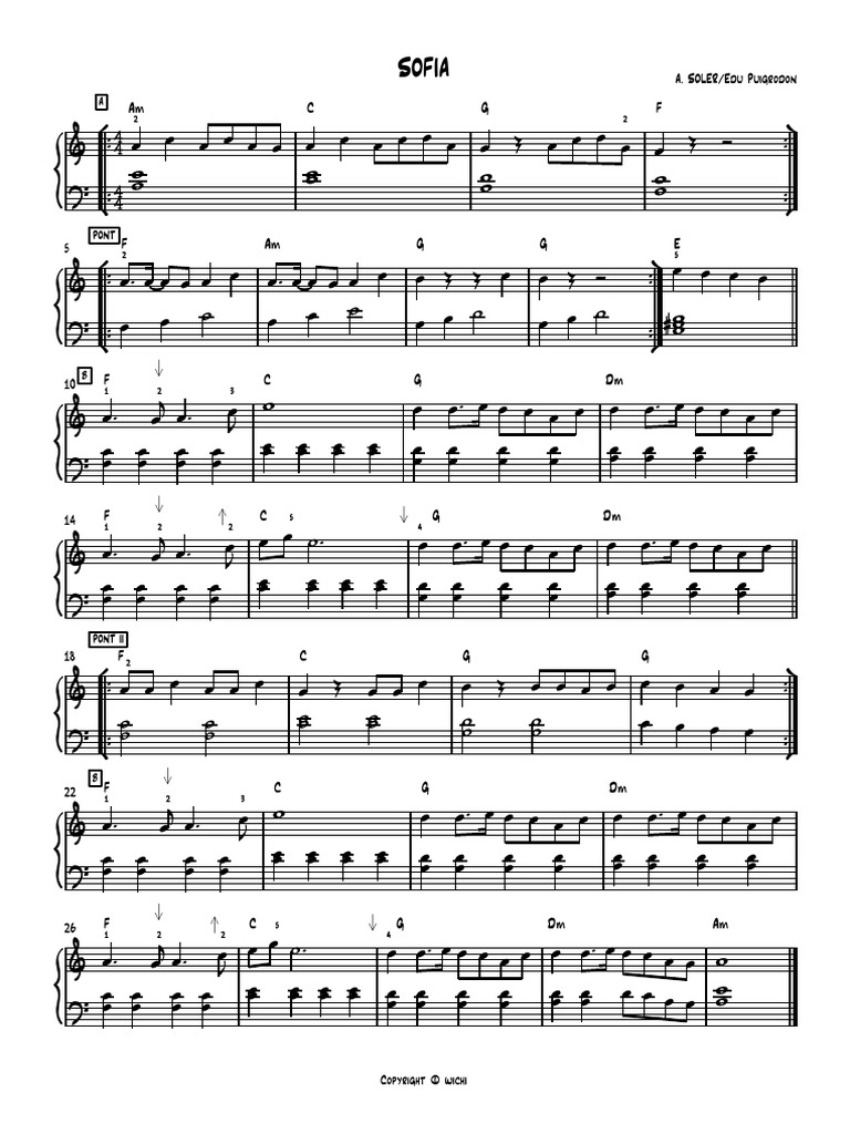 Page image from a complete Sofia the First score PDF (full score)