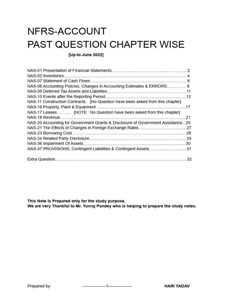 NFRS Audit | PDF