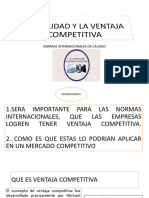 La Calidad y La Ventaja Competitiva