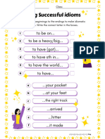 Idioms Printable Worksheet