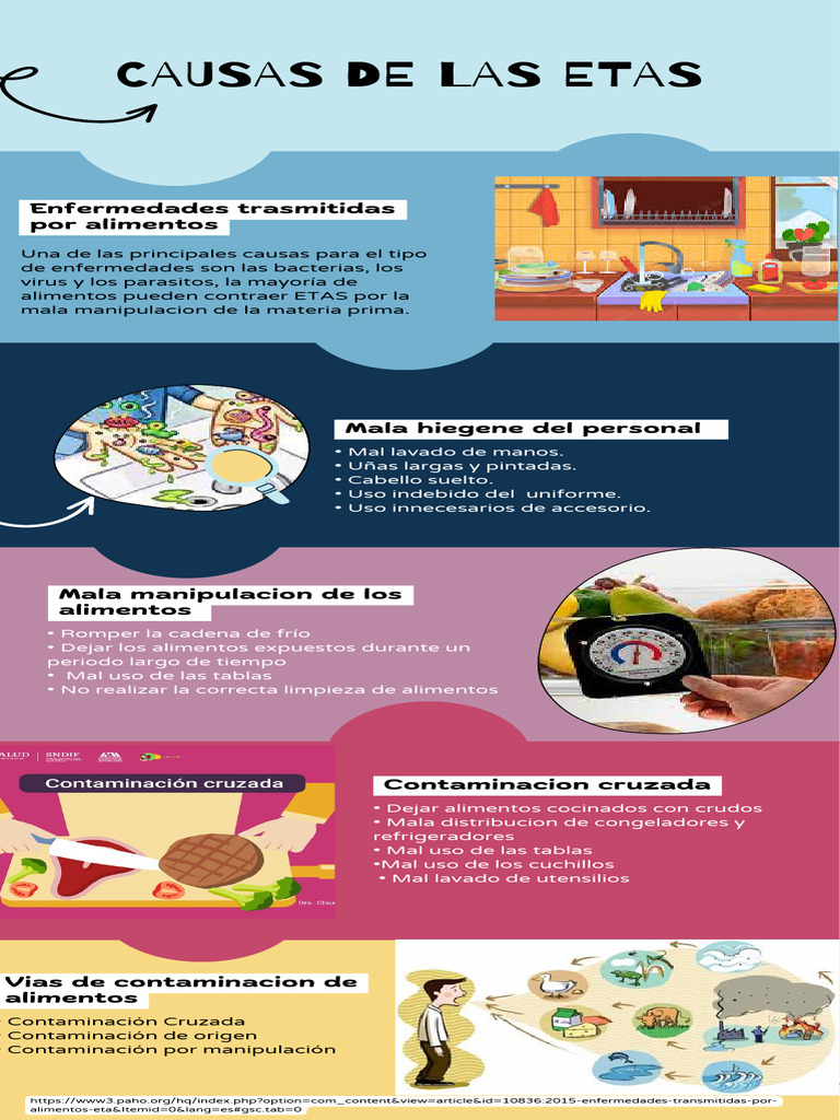 Causas de las ETAs en Alimentos | PDF | Alimentos | Escherichia coli